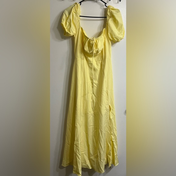 Romantic Off-Shoulder Ruched Maxi Dress in Sunshine Yellow - Picture 5 of 14